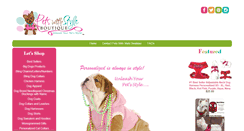 Desktop Screenshot of petswithstyleboutique.com